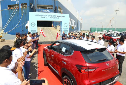 Nissan India exports its millionth car 