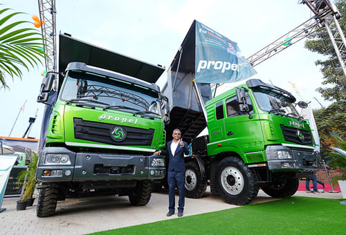 Propel Industries launches indigenous EV dump trucks at EXCON 2023