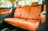 Third-row bench is wide for three occupants, albeit under-thigh support is not ideal for long-distance commutes.