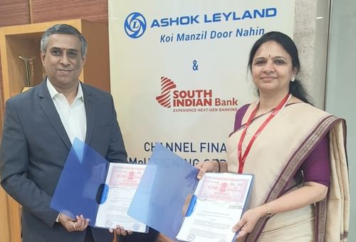 Ashok Leyland signs MoU with South Indian Bank for dealer financing