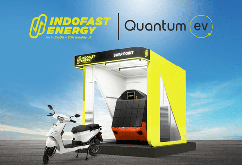 Indofast Energy and Quantum Energy Launch Affordable Electric Scooter with Battery Swapping